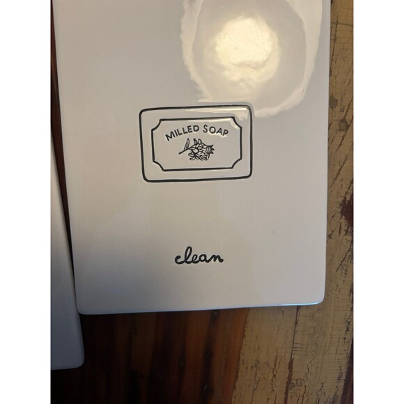 Set of 3 Bone white & Black Silhouette Bathroom Plaques- - Picture 3 of 9